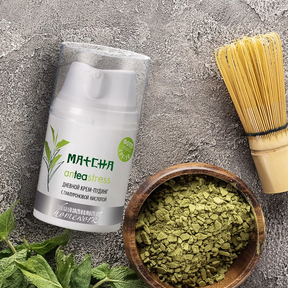 Крем-пудинг дневной с гиалуроновой кислотой Matcha anTEAstress