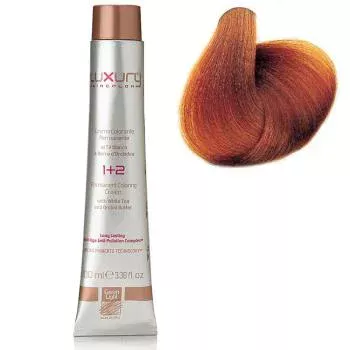 Стойкая крем-краска Светлый медно-золотой блондин 8.43 Luxury Hair Color Light Copper Golden Blond 8.43 Green Light 100 мл