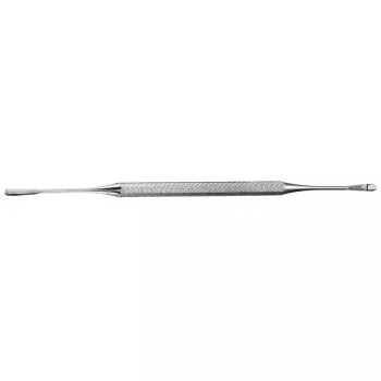 Шпатель двухсторонний (светлый металлик) Suda