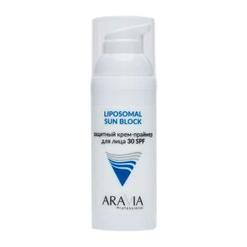 Защитный крем-праймер для лица SUN BLOCK+ 30SPF Aravia 50 мл