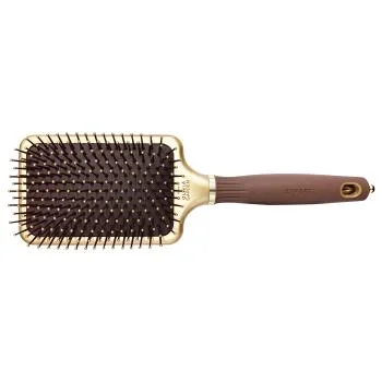 Щетка EXPERT CARE RECTANGULAR Nylon Bristle Gold&Brown L Olivia Garden 1 шт