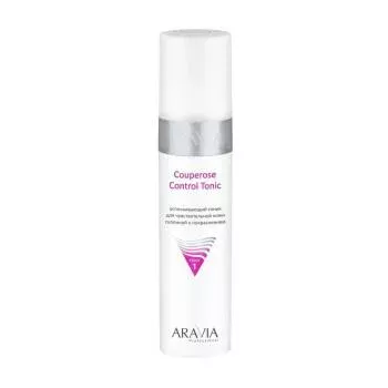 Успокаивающий тоник для чувствительной кожи склонной к покраснениям Couperose Control Tonic Aravia 250 мл