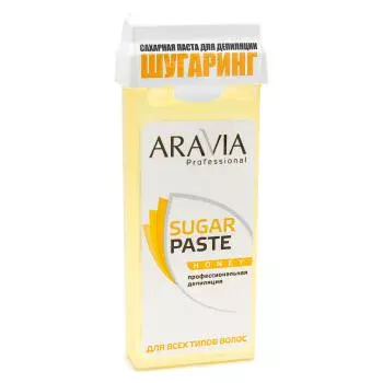 Сахарная паста для шугаринга очень мягкой консистенции Медовая в картридже Aravia