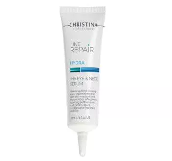 Сыворотка для кожи вокруг глаз и шеи с гиалуроновой кислотой Hydra Ha Eye & Neck Serum Christina 30 мл