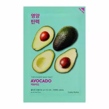 Смягчающая тканевая маска с авокадо Pure Essence Mask Sheet Avocado Holika Holika
