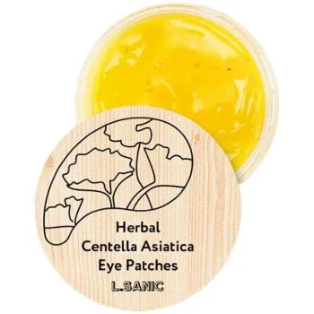 Гидрогелевые патчи для глаз с центеллой Herbal Centella Asiatica Hydrogel Eye Patches L'Sanic