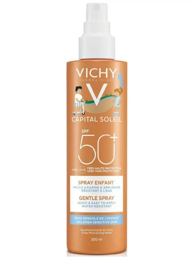 Легкий водостойкий спрей для детей SPF50+