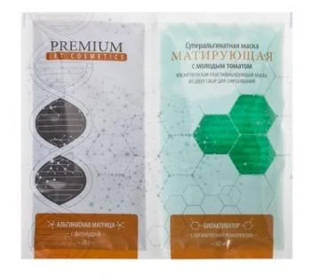 Суперальгинатная маска с молодым томатом Матирующая Premium 1 шт