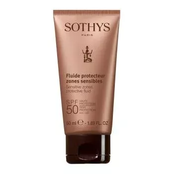 Флюид с SPF50 для лица и чувствительных зон тела Sensitive Zones Protective Fluid SPF50 High Protection UVA/UVB Sothys