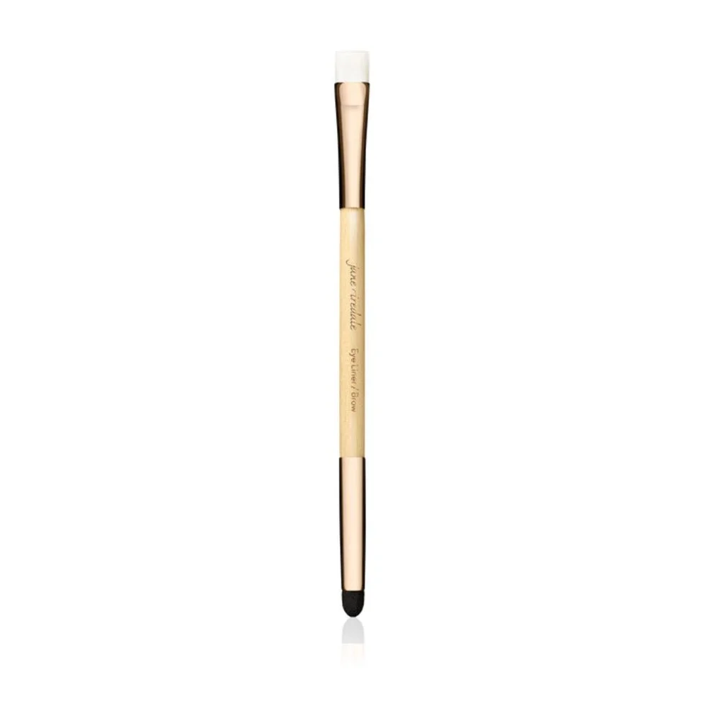 Кисть двусторонняя для нанесения подводки и тона для бровей Double-ended Eyeliner/Brow Brush