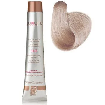 Стойкая крем-краска Интенсивный платиновый пепельный блондин 10.1 Luxury Hair Color Intense Platinum Ash Blond 10.1 Green Light 100 мл