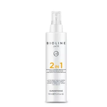 Молочко-спрей 2 в 1 для лица и тела До и После загара 2 In 1 After Sun & Tan Activator Face & Body Milk Spray Tan & Repair Bioline Jato 150 мл