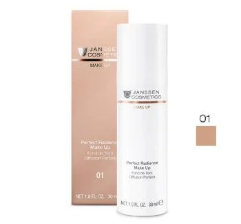 Стойкий тональный крем с UV-защитой SPF-15 для всех типов кожи цвет Порцелан Perfect Radiance Make-up Janssen Cosmetics Стойкий тональный крем с UV-защитой SPF-15 для всех типов кожи цвет Порцелан Perfect Radiance Make-up Janssen Cosmetics