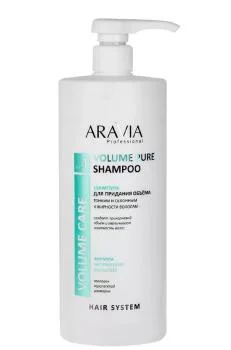 Шампунь для придания объёма тонким и склонным к жирности волосам Volume Pure Shampoo Aravia