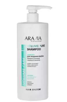 Шампунь для придания объёма тонким и склонным к жирности волосам Volume Pure Shampoo Aravia 1000 мл