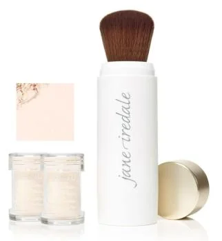 Защитная пудра с кистью - прозрачная - Powder-Me SPF30 Refillable Brush Translucent Jane Iredale 2*2,5 г