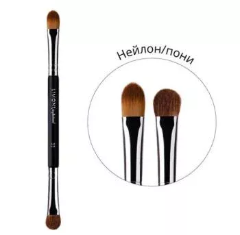 Двусторонняя кисть для жидких тональных средств и подводок №33 Limoni