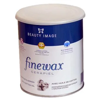 Плёночный воск в банке с экстрактом хлопка Finewax Beauty Image 400 мл