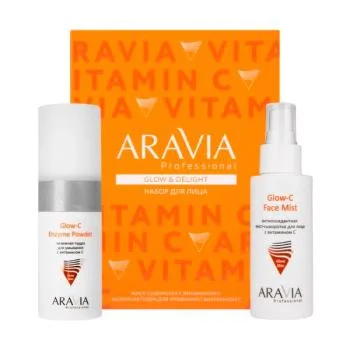 Набор для ухода за кожей лица Glow & Delight Aravia 1 шт