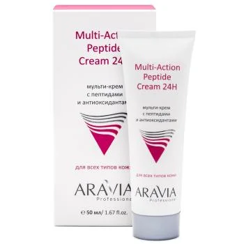 Мульти-крем с пептидами и антиоксидантным комплексом для лица Multi-Action Peptide Cream Aravia