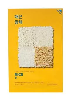Тканевая маска против пигментации с экстрактом риса Pure Essence Mask Sheet Rice Holika Holika 23 мл