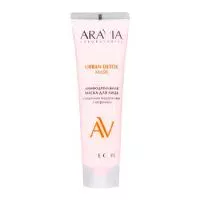 Лимфодренажная маска для лица с красными водорослями и кофеином URBAN DETOX MASK Aravia