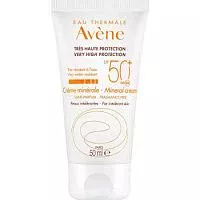 Солнцезащитный минеральный крем SPF 50+ Avene