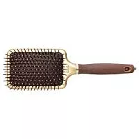 Щетка EXPERT CARE RECTANGULAR Nylon Bristle Gold&Brown L Olivia Garden