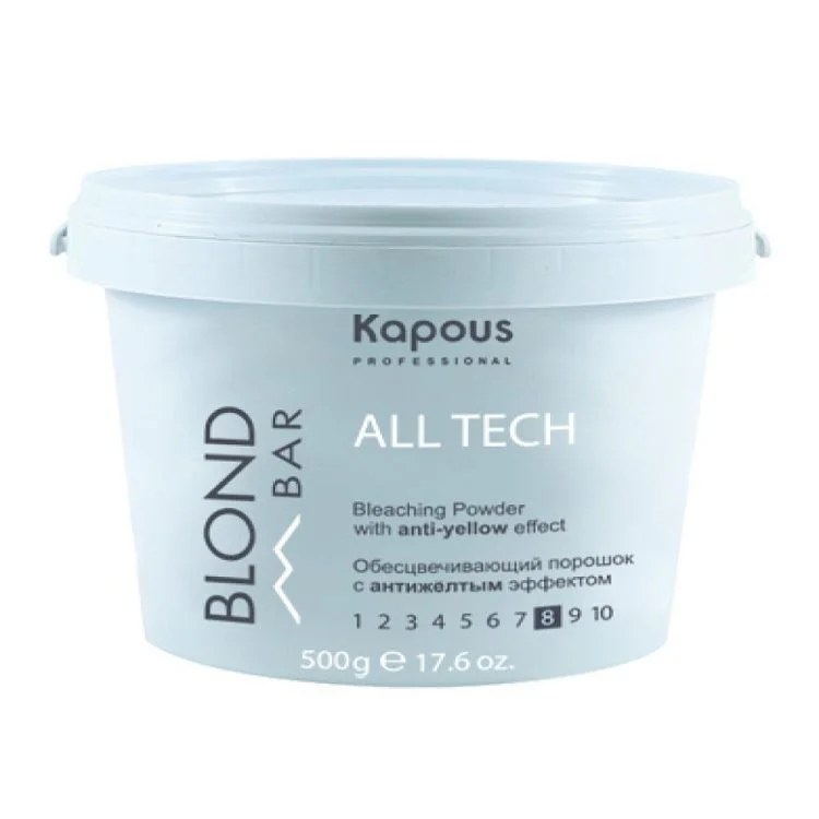 Обесцвечивающий порошок  с антижелтым эффектом All tech Blond Bar