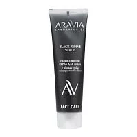 Обновляющий скраб для лица с черным углём и экстрактом бамбука BLACK REFINE SCRUB Aravia