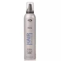 Мусс-гель для укладки для создания эффекта мокрых волос High Tech Hair Gel Mousse Wet Effect Lisap Milano