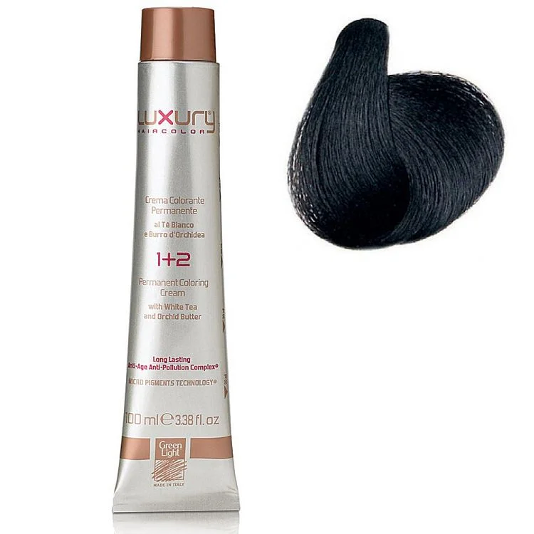 Стойкая крем-краска Интенсивный темный каштан 2 Luxury Hair Color Intense Darkest Brown 2