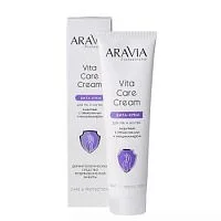 Вита-крем для рук и ногтей защитный с пребиотиками и ниацинамидом Vita Care Cream Aravia