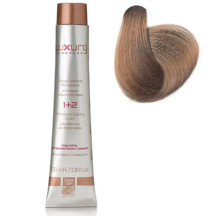 Стойкая крем-краска Светлый бежевый блондин 8.32 Luxury Hair Color Light Beige Blond 8.32