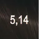 Демиперманентный щелочной краситель The Present Time (65015, 5.14, Светлый шатен пепельно-медный, 100 мл)