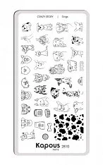 Пластина для стемпинга «Crazy story» (2810, cs_60, Dogs, 1 шт)