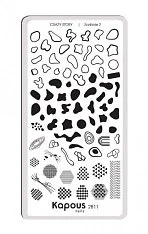 Пластина для стемпинга «Crazy story» (2811, cs_61, Scribble 2, 1 шт)