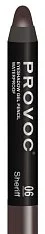 Тени-карандаш водостойкие Eyeshadow Pencil (PVEP06, 6, темный шоколад матовый, 1 шт)