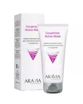 Корректирующая маска для чувствительной кожи с куперозом Couperose Active Mask Aravia 200 мл