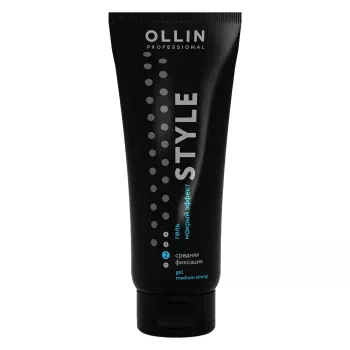 Гель Мокрый эффект средней фиксации Wet Gel Medium Style Ollin Professional