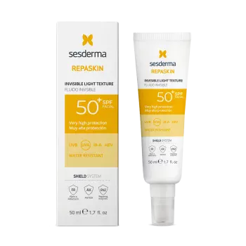 Средство солнцезащитное сверхлегкое для лица SPF50 Repaskin Sesderma