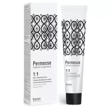 Суперосветляющая крем-краска Permesse c органической смесью М4 и экстрактом янтаря Barex