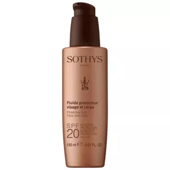 Молочко с SPF20 для лица и тела Protective Fluid Face And Body SPF20 Moderate Protection UVA/UVB Sothys