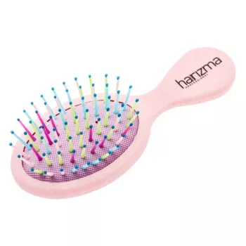 Щетка для волос Rainbow малая розовая/темно-розовая Harizma 1 шт