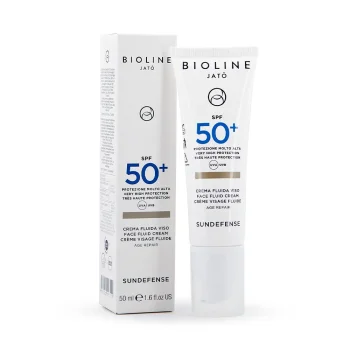Крем-флюид для лица SPF50+ высокой степени защиты Very High Protection Face Fluid Cream Age Repair Bioline 50 мл