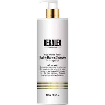 Шампунь дуо-питание высокоинтенсивный Keralex Double Nutrient Shampoo Protokeratin