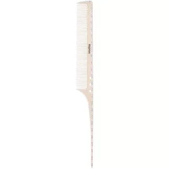 Расческа парикмахерская с пластиковым хвостиком 249*24 мм Polycarbonate Kapous 1 шт