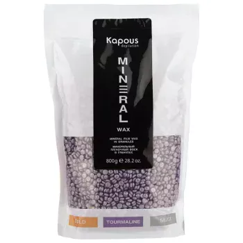 Минеральный плёночный воск в гранулах Tourmaline Kapous