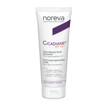 Восстанавливающий смягчающий крем SPF50+ Cicadiane Soin Reparateur Apaisant Noreva 40 мл