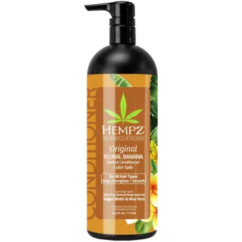 Кондиционер Оригинальный Original Herbal Conditioner For Damaged Color Treated Hair Hempz 1000 мл